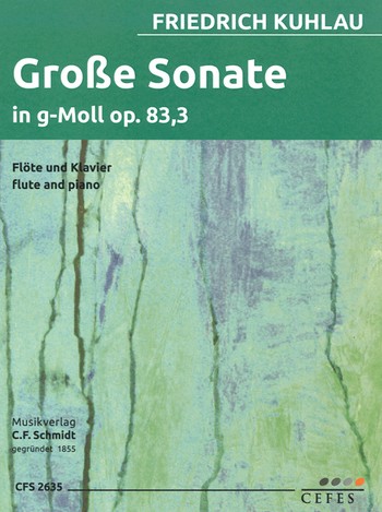 Grosse Sonate g-Moll op.83,3  für Flöte und Klavier  