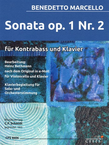 Sonata op.1,2&nbsp;&nbsp;für Kontrabass und Klavier&nbsp;&nbsp;