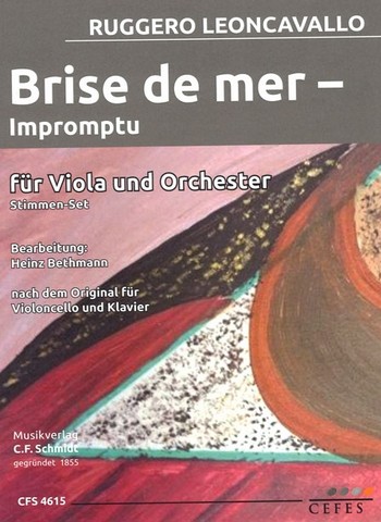 Brise de mer  für Viola und Streichorchester  Stimmensatz (solo-3-2-1-1-1)