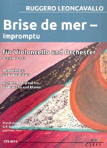 Brise de mer  für Violoncello und Streichorchester  Stimmensatz (solo-3-2-1-1-1)