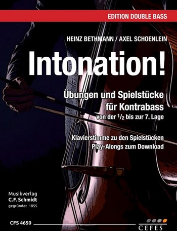Intonation (+Download)  für Kontrabass (Klavier ad lib)  Partitur und Stimme