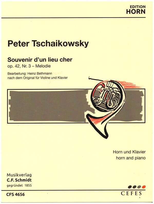 Souvenir d'un lieu cher op.42,3 - Melodie&nbsp;&nbsp;für Horn und Klavier&nbsp;&nbsp;