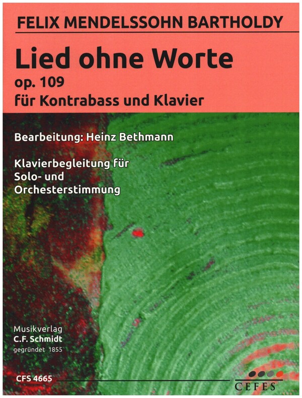 Lied ohne Worte op.109  für Kontrabass und Klavier  