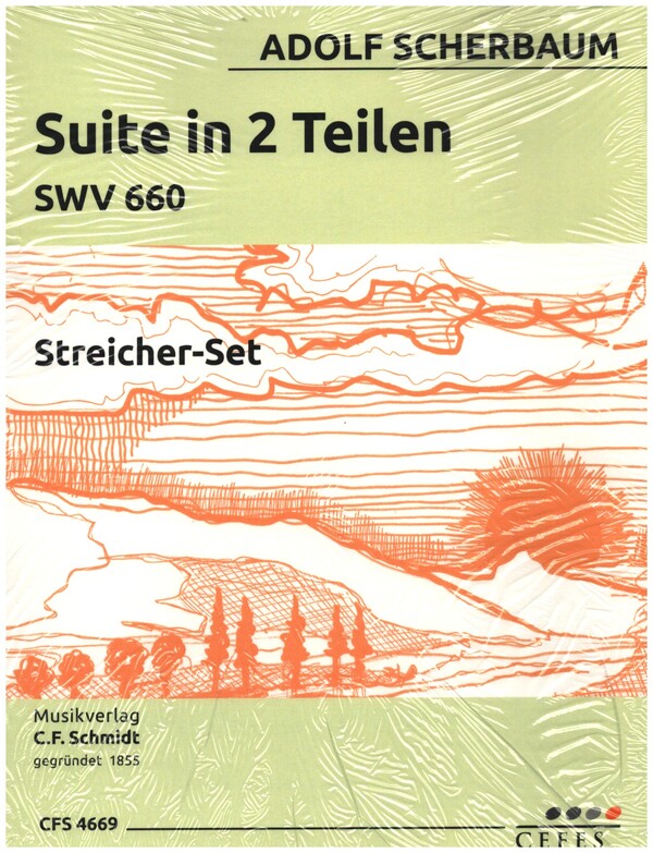 Suite in 2 Teilen SWV660  für Kontrabass und Streichorchester  Stimmensatz (3-2-1-1-1)