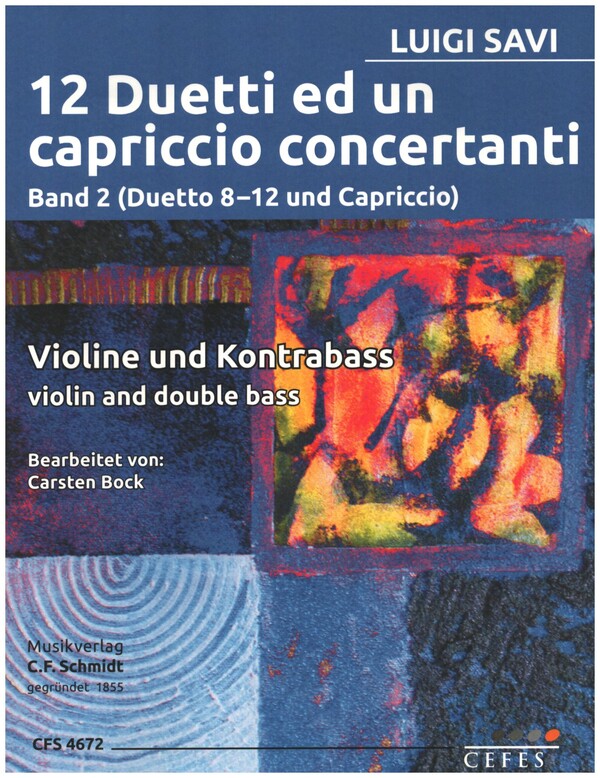 12 Duetti ed un capriccio concertanti Band 1 (Duetto 8-12 und Capricci  für Violine und Kontrabass  2 Spielpartituren
