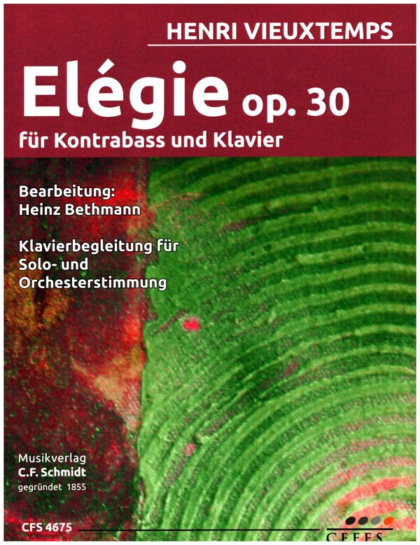 Elégie op.30  für Kontrabass und Klavier  