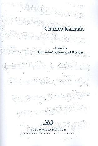 Episode  für Violine und Klavier  