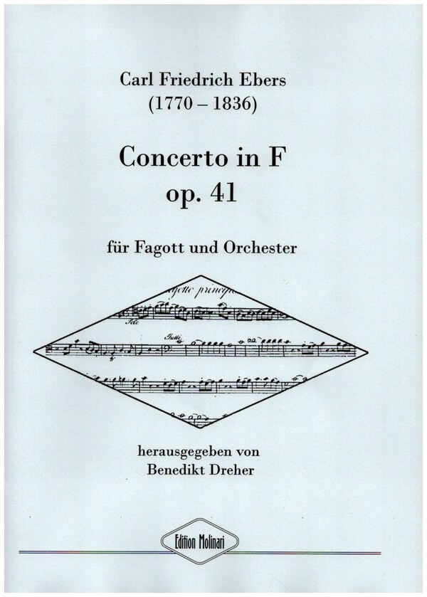 Concerto F-Dur op.41  für Fagott und Orchester  Partitur