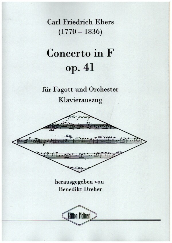 Concerto F-Dur op.41  für Fagott und Orchester  Klavierauszug