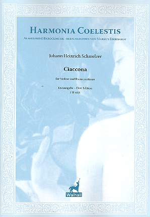 Ciaccona  für Violine und Bc  Partitur und Stimme (Bc nicht ausgesetzt)