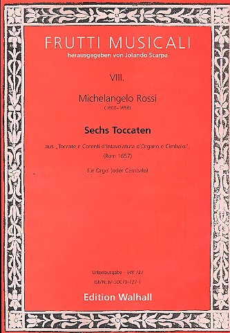 6 Toccaten  für Orgel (Cembalo)  