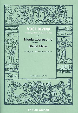 Stabat mater&nbsp;&nbsp;für Sopran, Alt, 2 Violinen und Bc&nbsp;&nbsp;Partitur (Bc nicht ausgesetzt)