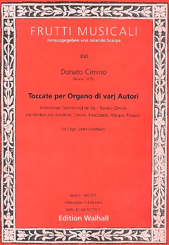 Toccate di varj autori vol.2&nbsp;&nbsp;für Orgel (Cembalo)&nbsp;&nbsp;