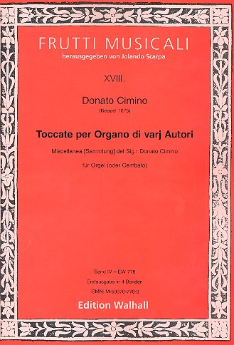 Toccate di varj autori vol.4&nbsp;&nbsp;für Orgel (Cembalo)&nbsp;&nbsp;