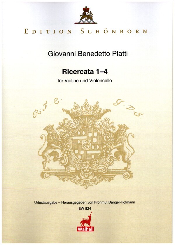 4 Ricercatas  für Violine und Violoncello  2 Spielpartituren