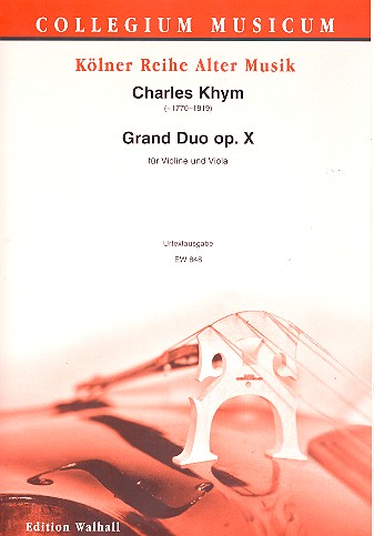 Grand Duo op.10  für Violine und Viola  Partitur und Stimmen