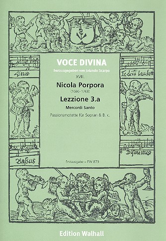 Lezzione 3.a - Mercordì Santo  für Alt und Bc  3 Partituren (Bc nicht ausgesetzt)