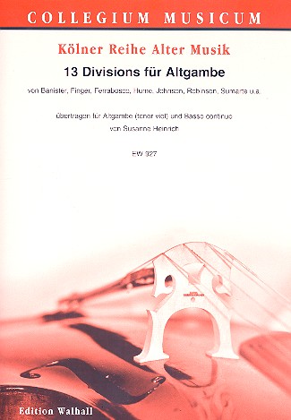13 Divisions  für Altgambe und Bc  Stimmen (Bc nicht ausgesetzt)