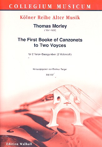 The first Booke of Canzonets to 2 Voyces