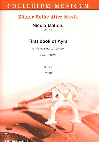 Book of Ayres Band 1  für Violine und Bc  Partitur und Stimmen (Bc nicht ausgesetzt)
