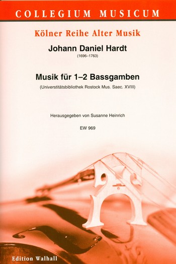 Musik&nbsp;&nbsp;für 1-2 Bassgamben&nbsp;&nbsp;Partitur und Stimmen (Bc nicht ausgesetzt)
