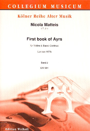 First Book of Ayres Band 2  für Violine und Bc  Partitur und Stimmen (Bc nicht ausgesetzt)