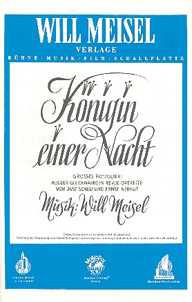 Königin einer Nacht: für&nbsp;&nbsp;Salonorchester&nbsp;&nbsp;