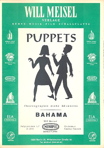 Puppets - Bahama: für&nbsp;&nbsp;Klavier&nbsp;&nbsp;