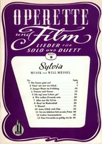 Operette und Film Band 2:&nbsp;&nbsp;Album für Gesang und Klavier&nbsp;&nbsp;