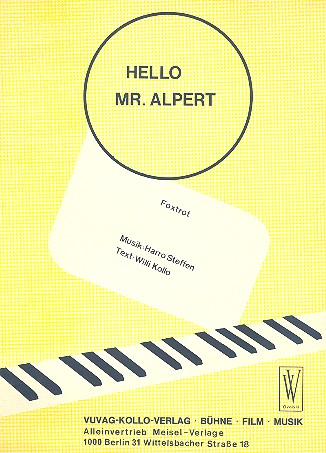 Hello Mr. Alpert  für Klavier  