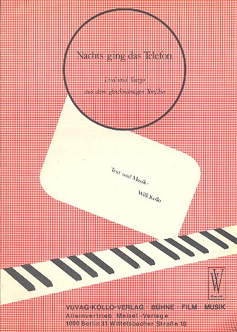 Nachts ging das Telefon:  Einzelausgabe Gesang und Klavier  