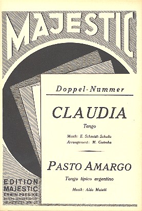 Claudia   und   Pasto Amargo:  für Salonorchester  