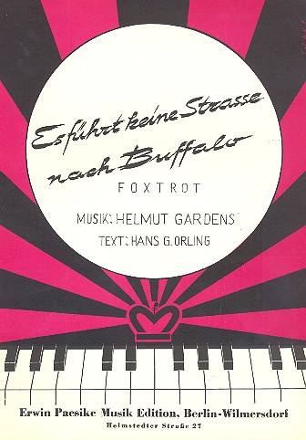 Es führt keine Strasse nach Buffalo:&nbsp;&nbsp;für Klavier&nbsp;&nbsp;
