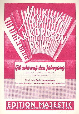 Gib acht auf den Jahrgang für&nbsp;&nbsp;Akkordeon&nbsp;&nbsp;