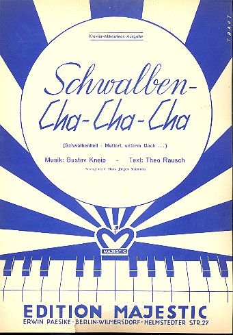 Schwalben Cha-Cha-Cha: für&nbsp;&nbsp;Klavier&nbsp;&nbsp;