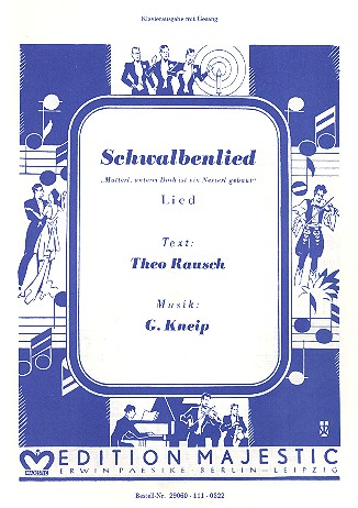 Schwalbenlied &nbsp;&nbsp;für gem Chor&nbsp;&nbsp;Partitur