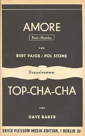 Amore   und   Top-Cha-Cha:  für Salonorchester  