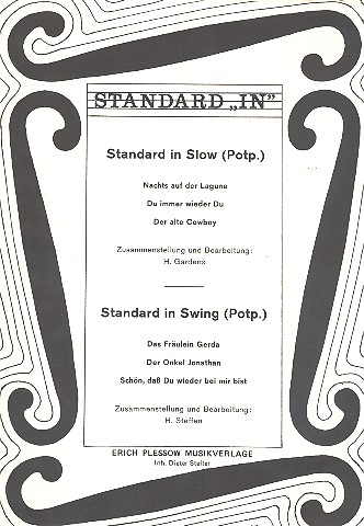 Standard in Slow - Standard in Swing:&nbsp;&nbsp;Album für Klavier&nbsp;&nbsp;