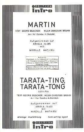 Martin   und  Tarata-ting Tarata-tong:  für Salonorchester  