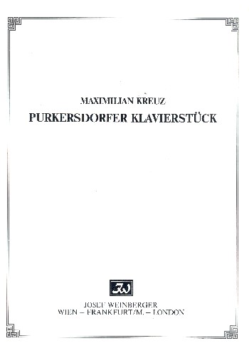 Purkersdorfer Klavierstück&nbsp;&nbsp;für Klavier&nbsp;&nbsp;
