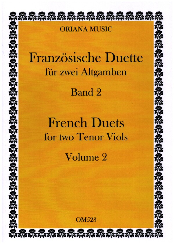 Französische Duette Band 2  für 2 Altgamben  2 Spielpartituren