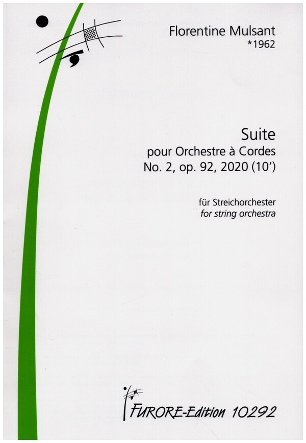 Suite no.2 op.92&nbsp;&nbsp;für Streichorchester&nbsp;&nbsp;Partitur