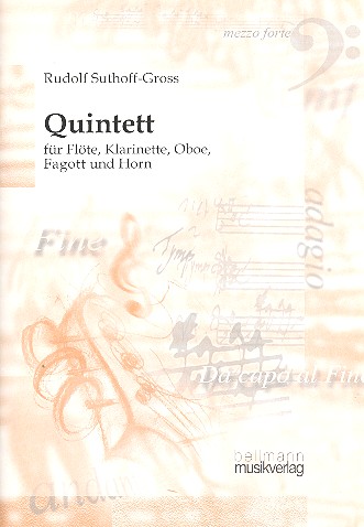 Quintett  für Flöte, Oboe, Karinette, Horn und Fagott  Partitur