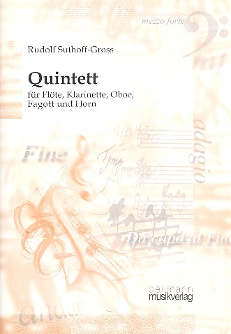 Quintett&nbsp;&nbsp;für Flöte, Oboe, Karinette, Horn und Fagott&nbsp;&nbsp;Partitur