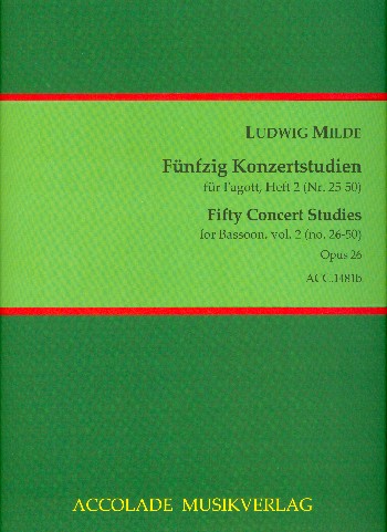 50 Konzertstudien op.26 Band 2 (Nr.26-50)  für Fagott  