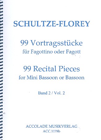 99 Vortragsstücke Band 2 (Nr.34-66)  für Fagott (Fagottino)  