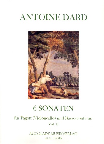 6 Sonaten Band 2 op.2  für Fagott (Violoncello) und Bc  Partitur und Stimmen