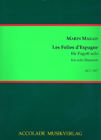 Les folies d'Espagne   für Fagott  