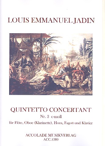 Quintetto concertant c-Moll Nr.3 für Flöte,  Oboe (Klarinette), Horn, Fagott und Klavier  Stimmen
