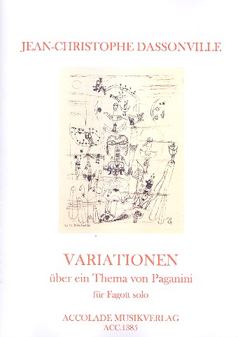 Variationen über ein Thema von Paganini&nbsp;&nbsp;für Fagott&nbsp;&nbsp;